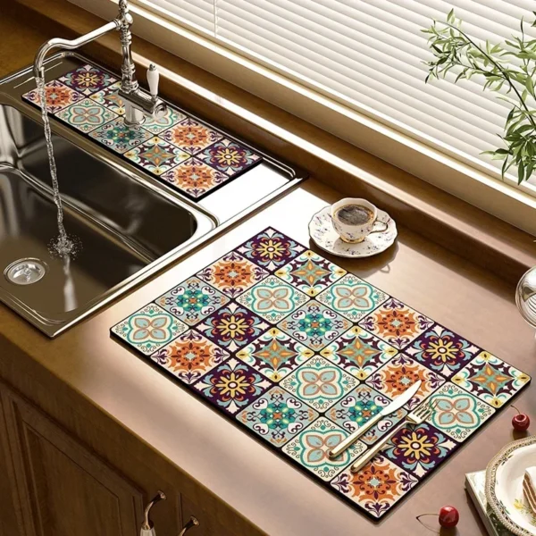 Coffee Machine Countertop Absorbent Mat - Image 4