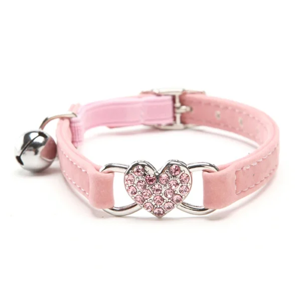 Heart Charm And Bell Cat Collar - Image 8