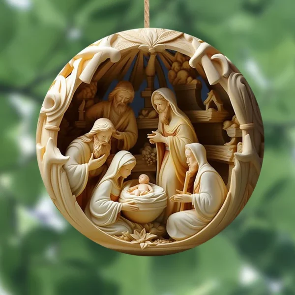 Cross-border 3D effect Christmas Nativity - Image 12