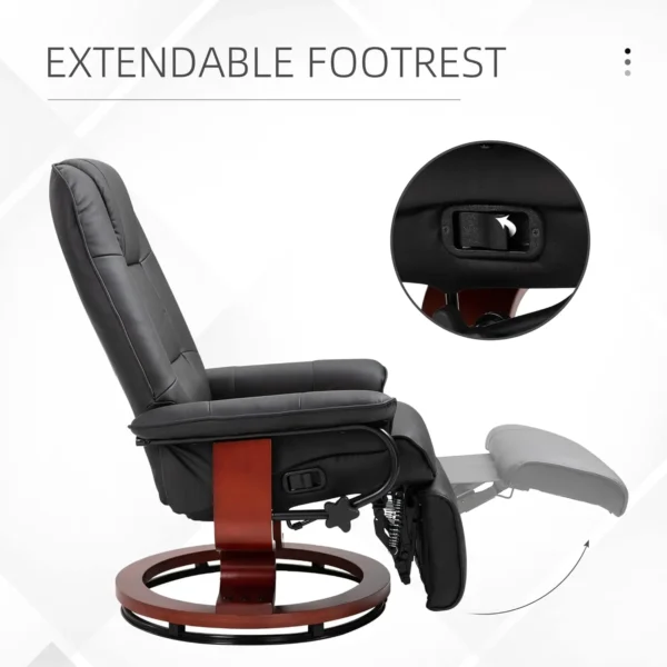 Adjustable Swivel Lounge Chair with Footrest - Image 5