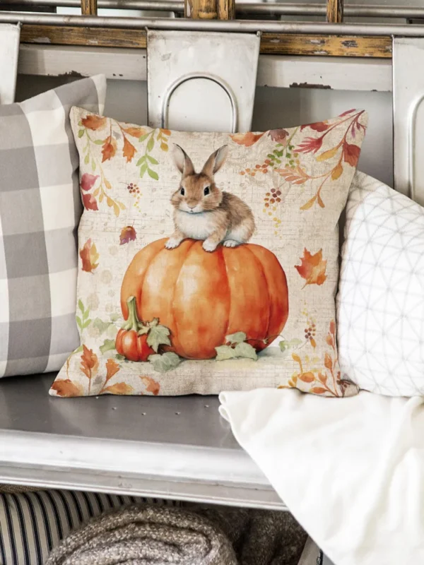 1pc/4pcs Happy Fall Pillow cover - Image 12