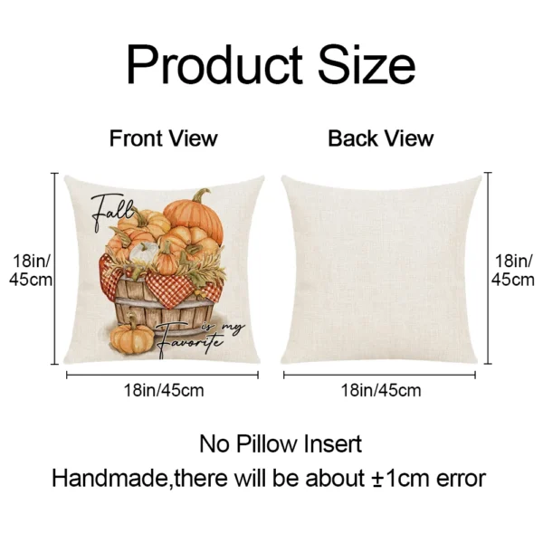 1pc/4pcs Happy Fall Pillow cover - Image 6