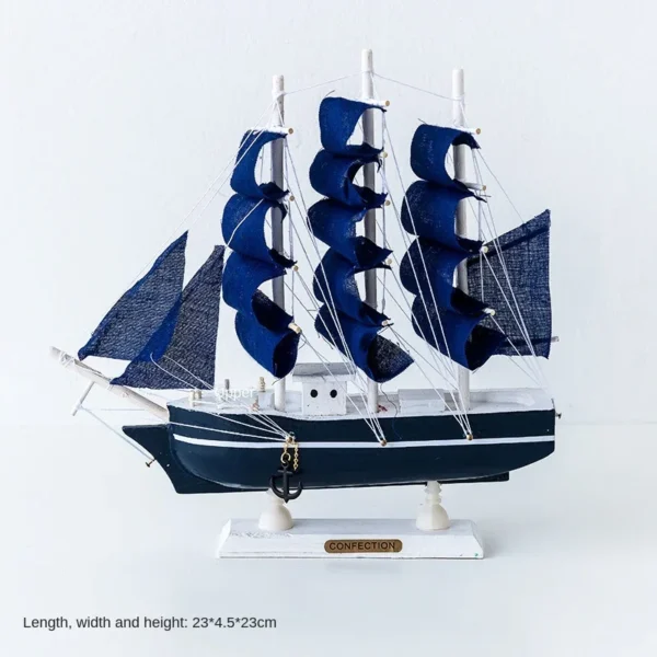 Wooden Sailboat Model - Image 11