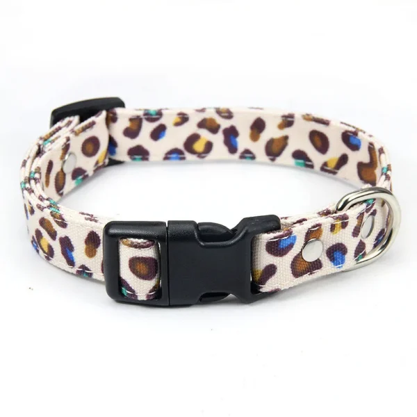 Dog Collars - Leash Leopard Printing, Adjustable - Image 7