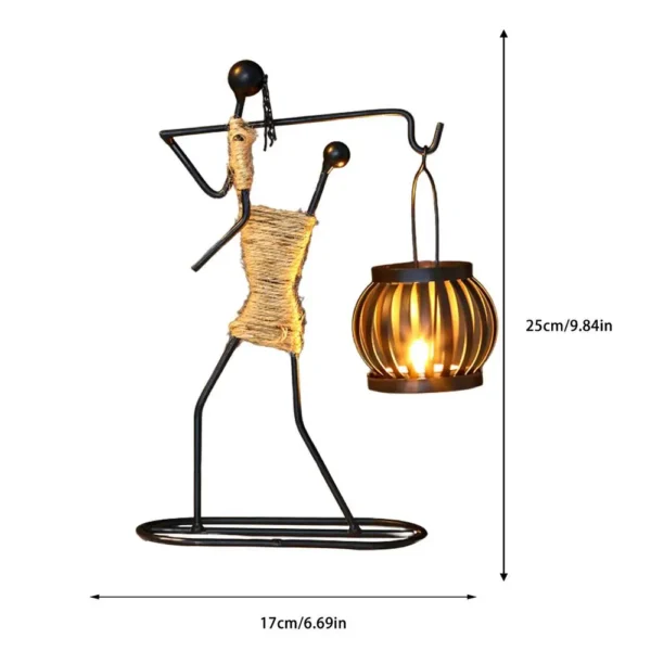 Creative African Iron Candle Holder - Image 17