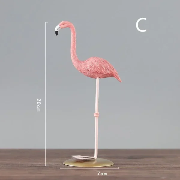 Creative Pink Resin Flamingo - Image 6