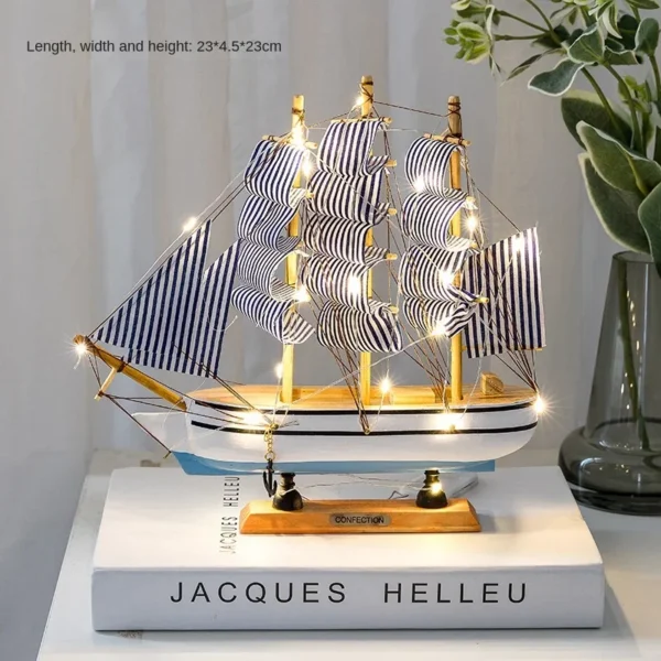 Wooden Sailboat Model - Image 23